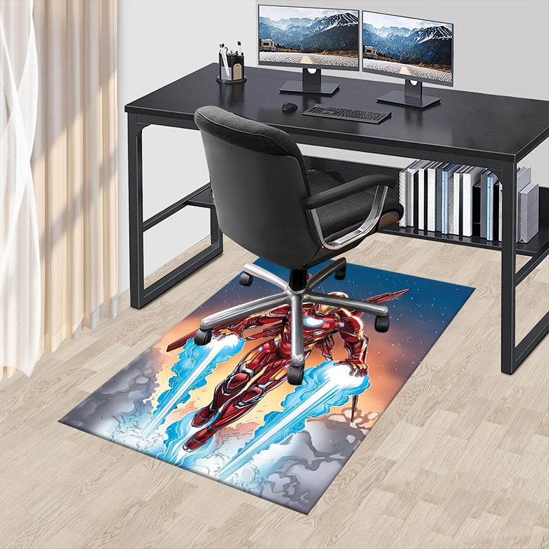 Iron Man Flight Carpet For Playroom Bedroom Living Room Sofa Home Decorkids Game Area Rug Nonslip Floor Mat