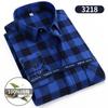 100% Pure Cotton Flannel Soft Regular-fit Long Sleeve Brushed Shirt Single Pocket Comfortable Casual Thick Plaid Shirts S-11XL