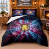 Printed 3Pcs Bedding Set Aston Villa Football Pattern Bed Sheet Pillowcase For Bedroom Decor
