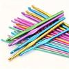 16pcs Metal Handle Crochet Hook Colorful Aluminum Knitting Needles Single Head Crochet Knitting Yarn Crafts DIY Apparel Needles