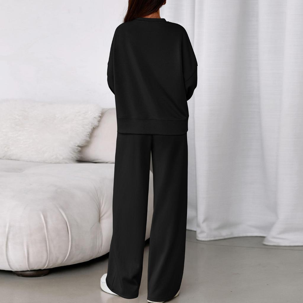 Комплекты из двух вещей для женщин, повседневные свободные рубашки с длинным рукавом и шорты на кулиске с высокой посадкой, спортивный костюм, осенние наряды