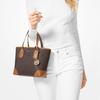 Michael Kors MK Eva Monogram Vintage Leather Tote Bag Women tote Dark-Brown 30F9GV0T1B-252