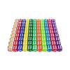 Colorful 16mm Transparent Rounded Dice with Crystal Pips for KTV Bars