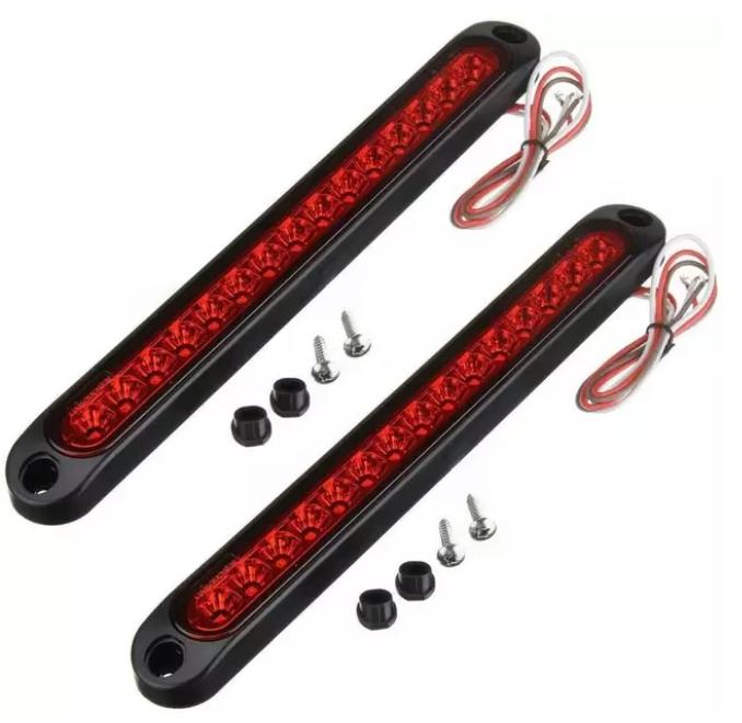 YD 10-Inch 15 LED Truck Tail Light 12-24V, Waterproof Rear Brake Stop Signal Lamp for Truck/Trailer/Lorry/Car
