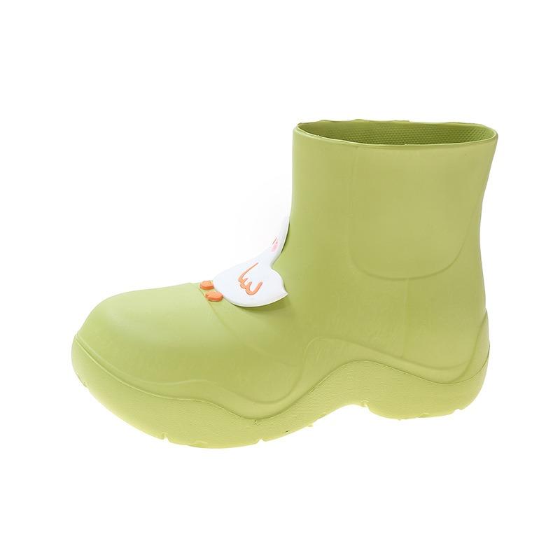 Duck Rain Shoes Women Wear Ashi Brother Mona Cute Non-slip Water Shoes Fashion Ugly Cute Rain Boots Platform Rubber Shoes