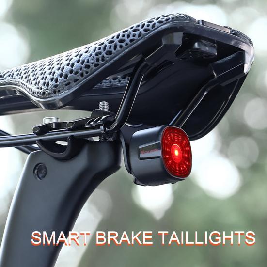 Rechargeable Simple Installation Smart Automatic LED Brake Detection Cycling Bike Tail