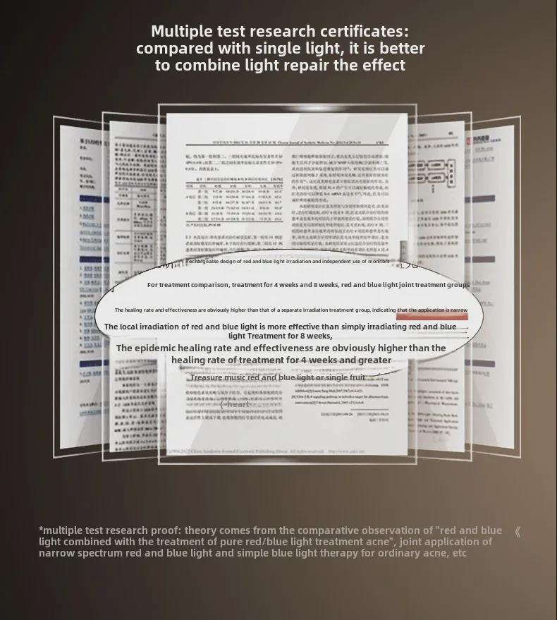 Светодиодная домашняя спектрометрическая маска для фотонного омоложения с красным и синим светом