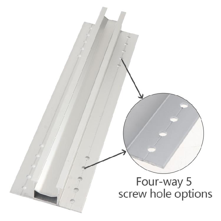 Крепление солнечной панели на крышу Короткий рельс Кронштейн для крепления солнечной панели Легко установить