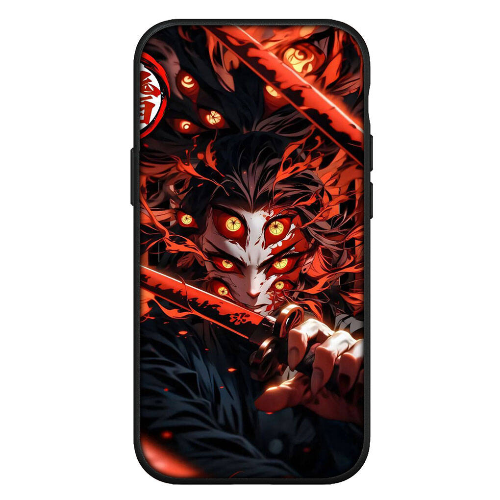 for Motorola Moto Edge 70 60 50 G54 G86 Samsung Galaxy S25 iPhone 17 16 15 Redmi Note 14 13 Pro Max Phone Case Demon Slayer Kamado Tanjiro Kokushibo