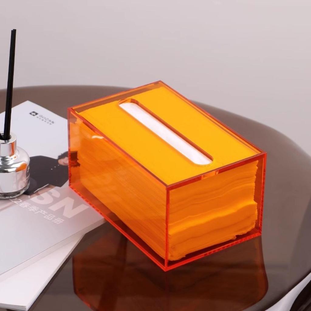 Itisyou Tissue Case, Acrylic Tissue Box Holder, Napkin Dispenser, Wipes Case, Kitchen Storage Box, Desktop Organizer, Home Living Room Decor