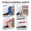 Car Styling Trunk Bumper Warning Safety Sticker Reflective Strip For Lexus RX350 IS250 CT200h ES250 ES300h NX300h IS200 GS300