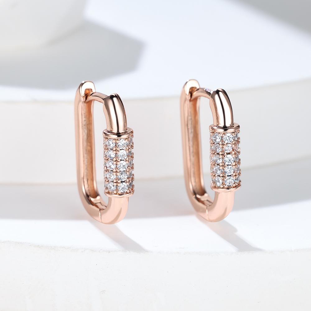 Классические U-образные серьги-кольца для женщин и мужчин серебряного цвета с маленькой пряжкой для ушей, ювелирные изделия в подарок