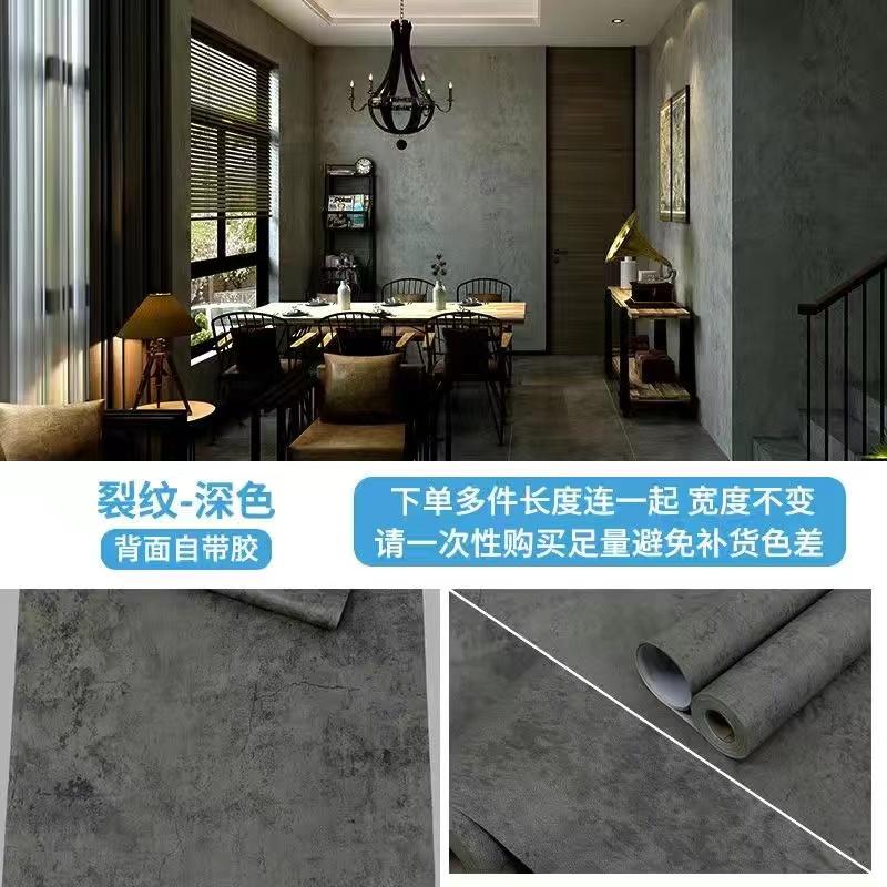 Виниловые обои  Водонепроницаемые самоклеящиеся обои  Цементно-серый контактная бумага для столешницы  Реновация кухонной и ванной мебели