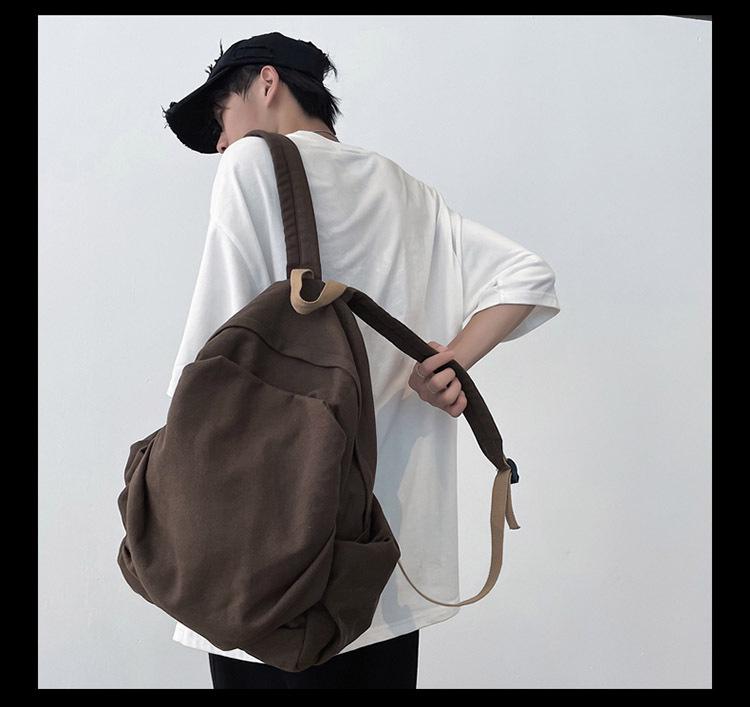 Ретро Холщовый Рюкзак Лес для Девочек - Японский Стиль Харадзюку, Простой и Универсальный для Старшеклассниц