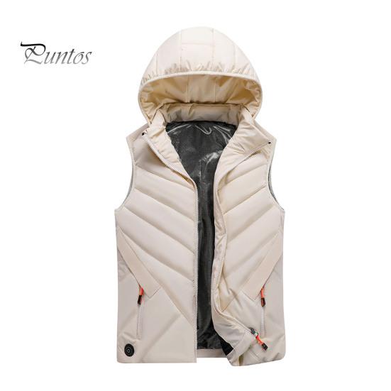 Женский осенне-зимний утепленный жилет с 11 зонами подогрева, 3 уровня температуры, застежка-молния с карманами на молнии, однотонный теплый жилет без рукавов с подкладкой для домашних выходов