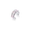Регулируемое двухслойное кольцо Love Ring с цирконием для женщин, милое и стильное, нишевый дизайн для указательного пальца.