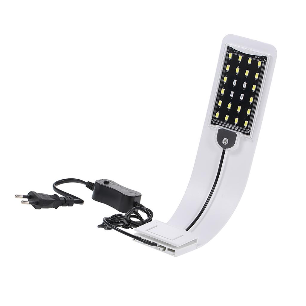AC220V 10W 24 LED Aquarium Light Fish Jar Lamp White/Blue Light Portable
