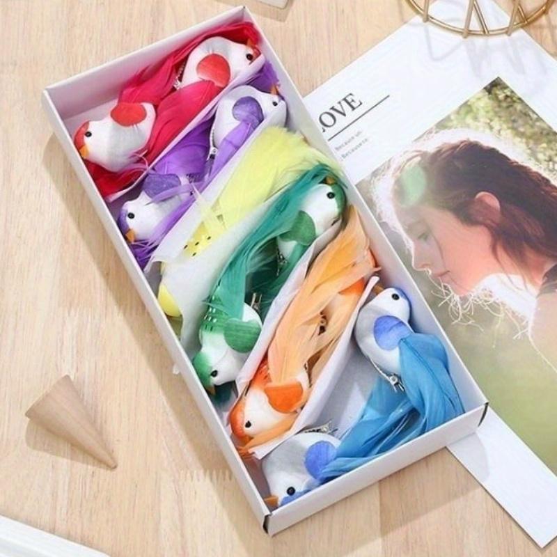 12 шт./кор. моделирование искусственная птица садоводство дома птица орнамент украшения