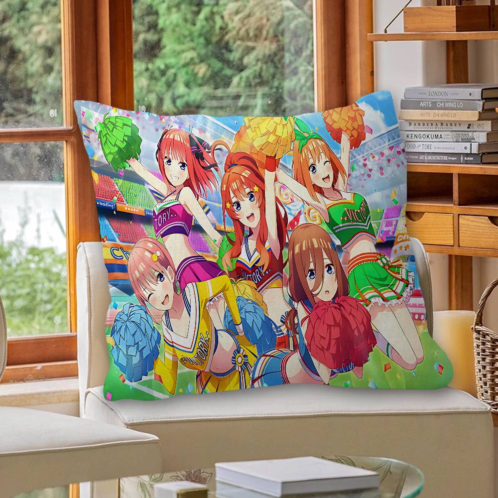 Anime The Quintessential Quintuplets Personalized Pillow Cover Kids Bedroom Wild Party Decor Pillowcase kid Birthday shower Gift