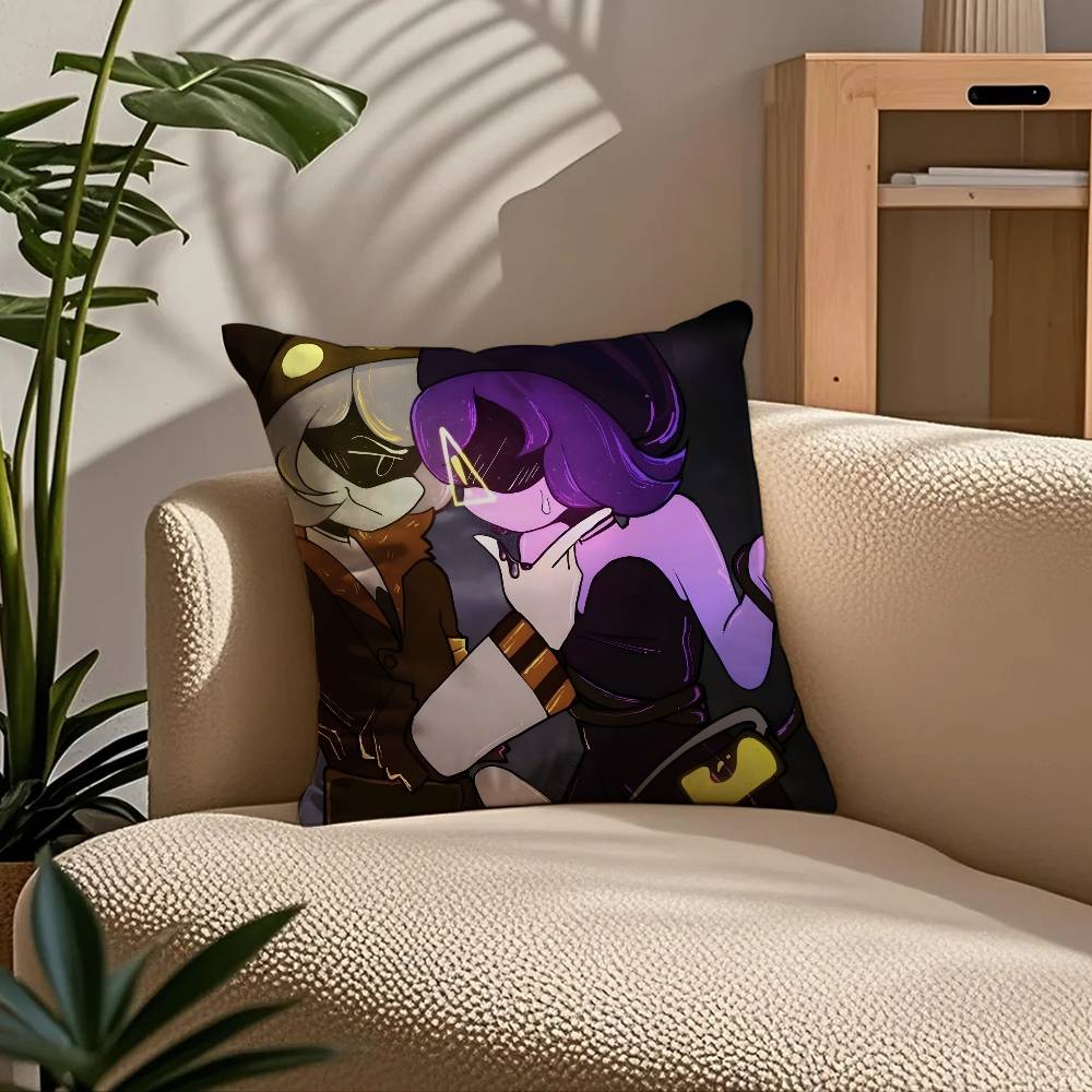 ANIME m-Murder d-Drones Pillow Case Comfort Sofa Bed Silky elegant Invisible zipper Custom Decorative cushion cover