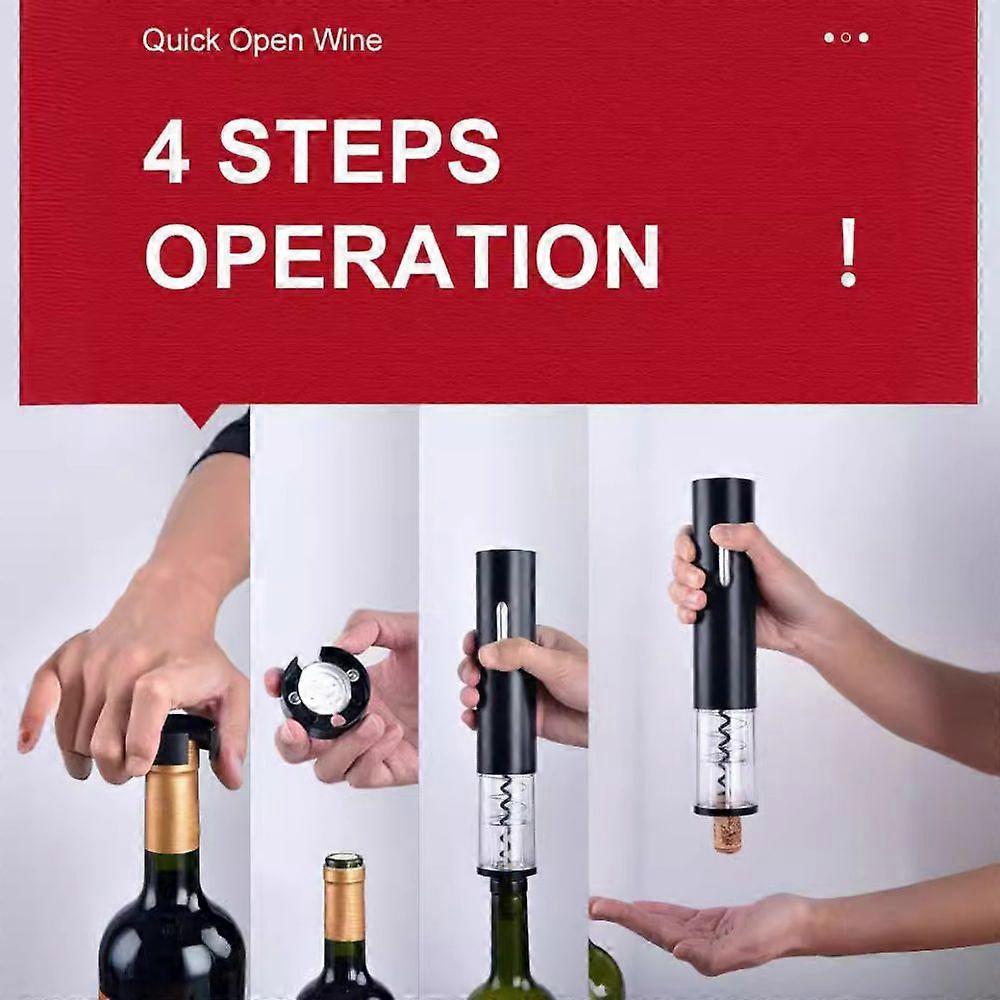 Electric Wine Opener, Rechargeable Automatic Wine Corkscrew Bottle Opener With Foil Cutter With LED Light For Home Party Restaurant Wedding Gifts