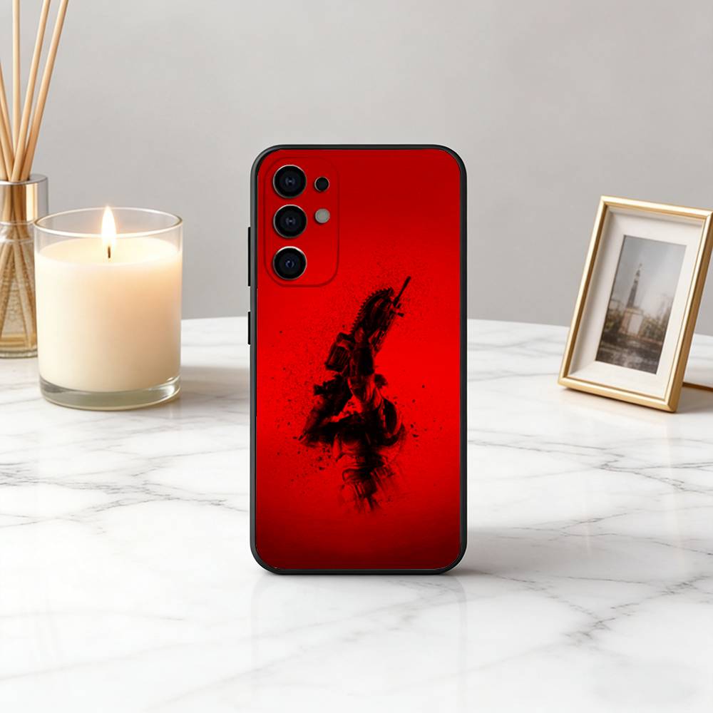 Чехол для телефона G-Gears Of W-War-es для Samsung S25, S24, S21, S22, S23, S30, Ultra, S20, Plus, Fe, Мягкий силиконовый черный чехол