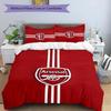 3pcs A-Arsenal9 Design Cover Set - HD Printed Bedding with 1 Cover and 2 Pillowcases - Perfect for Home and Dorm Decor