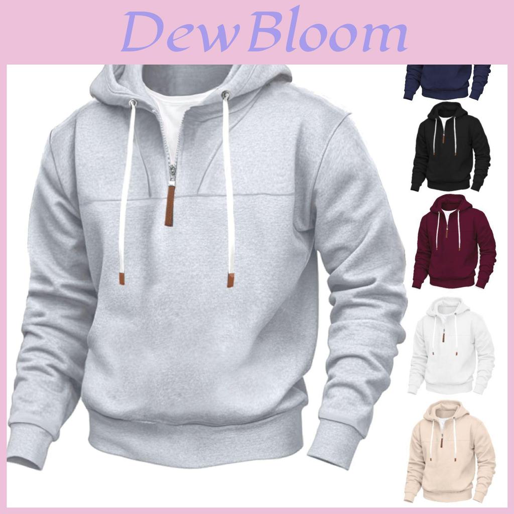 Classic American Mens Fleece Hoodie With Zipper Pouch For Casual Winter Wear