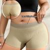 Mid-waist Seamless Lace-trimmed Leggings Boxer Briefs Women's Anti-exposure Non-rolling Safety Shorts/underwear