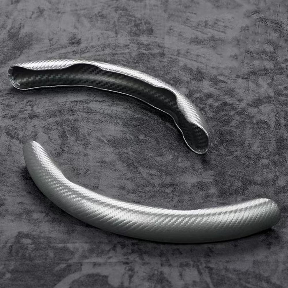 1 пара чехлов на руль автомобиля из углеродного волокна, левый и правый, нескользящие, защитные, антипылевые, моющиеся, аксессуары для интерьера