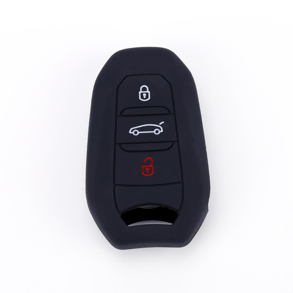 For Peugeot 208 308 508 3008 5008 for Citroen C4 Picasso DS3 DS4 DS5 DS6 Silicone Remote Key Case Fob Shell Cover 3 Button