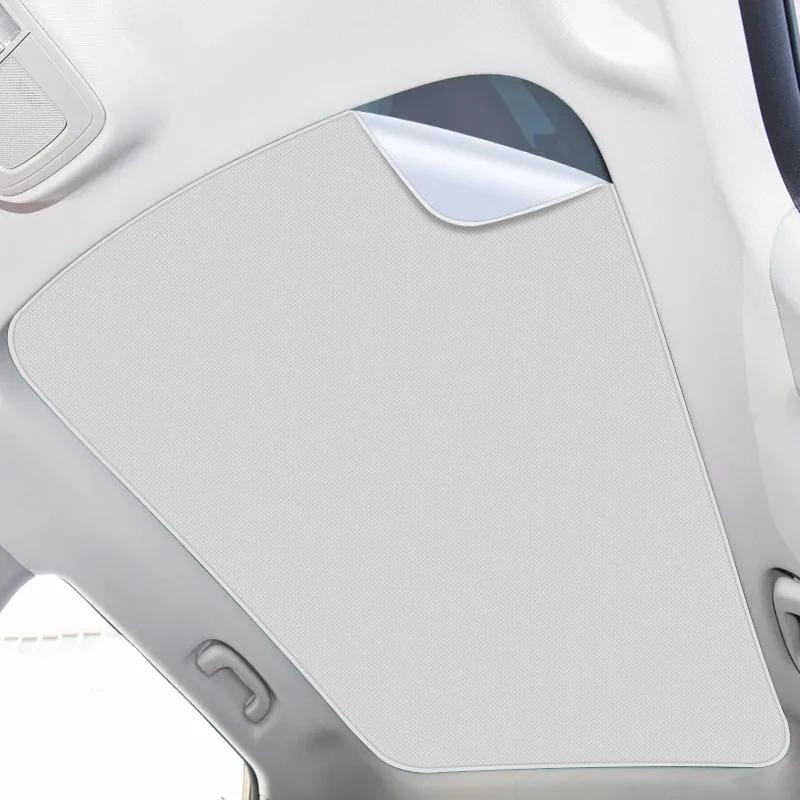 Car Suede Fabric For MG 4 EV 2022-Present Anti-uv Electrostatic Adsorption Sunroof Sunshade Heat Insulation Skylight Accessories