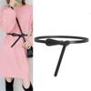 Summer PU Leather for Dress Sweater Corset Belt Adjustable Waistband Thin Belt Women Waist Belt