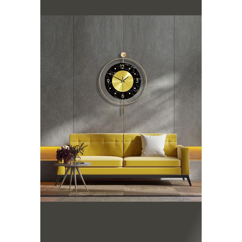 Dore Time 60 см золотые современные декоративные металлические настенные часы