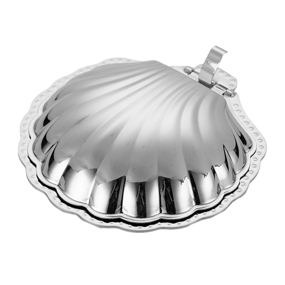 Shell Shape Fruit Snack Dish 304 Stainless Steel Snack Disc Creative Dessert Plate Home