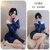 Sex underwear pure desire style shoulder dress tight hip skirt sexy nightdress