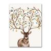Scenery Poster Wall Art Canvas Painting Modern Elk Snow Wood House Picture Home Decor Prints for Christmas Living Room Design