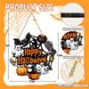 Wooden Halloween Pumpkin Hanging Sign Door Wall Decor Party Home Garden Decoration