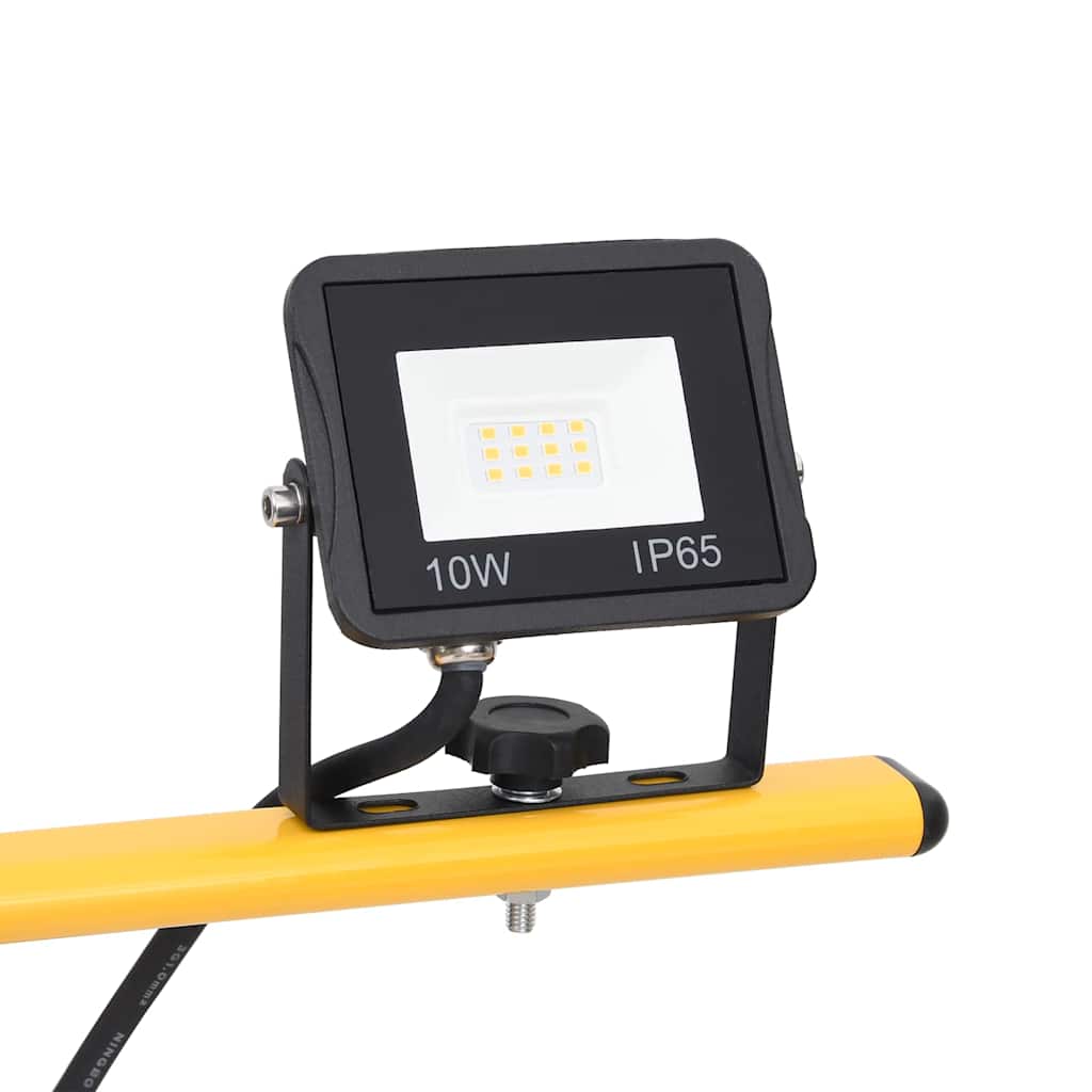 LED Floodlight with Tripod 2*10 W Warm White