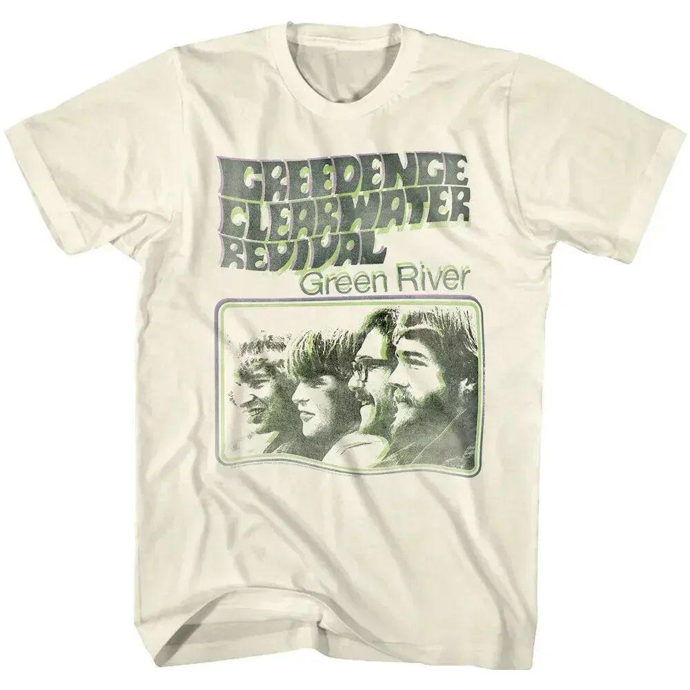 Hip Pop Rock Heavy T Shirts Creedence Clearwater Revival Bikers Oversize T Shirt Funny Print Cotton Streetwear Tops Unisex