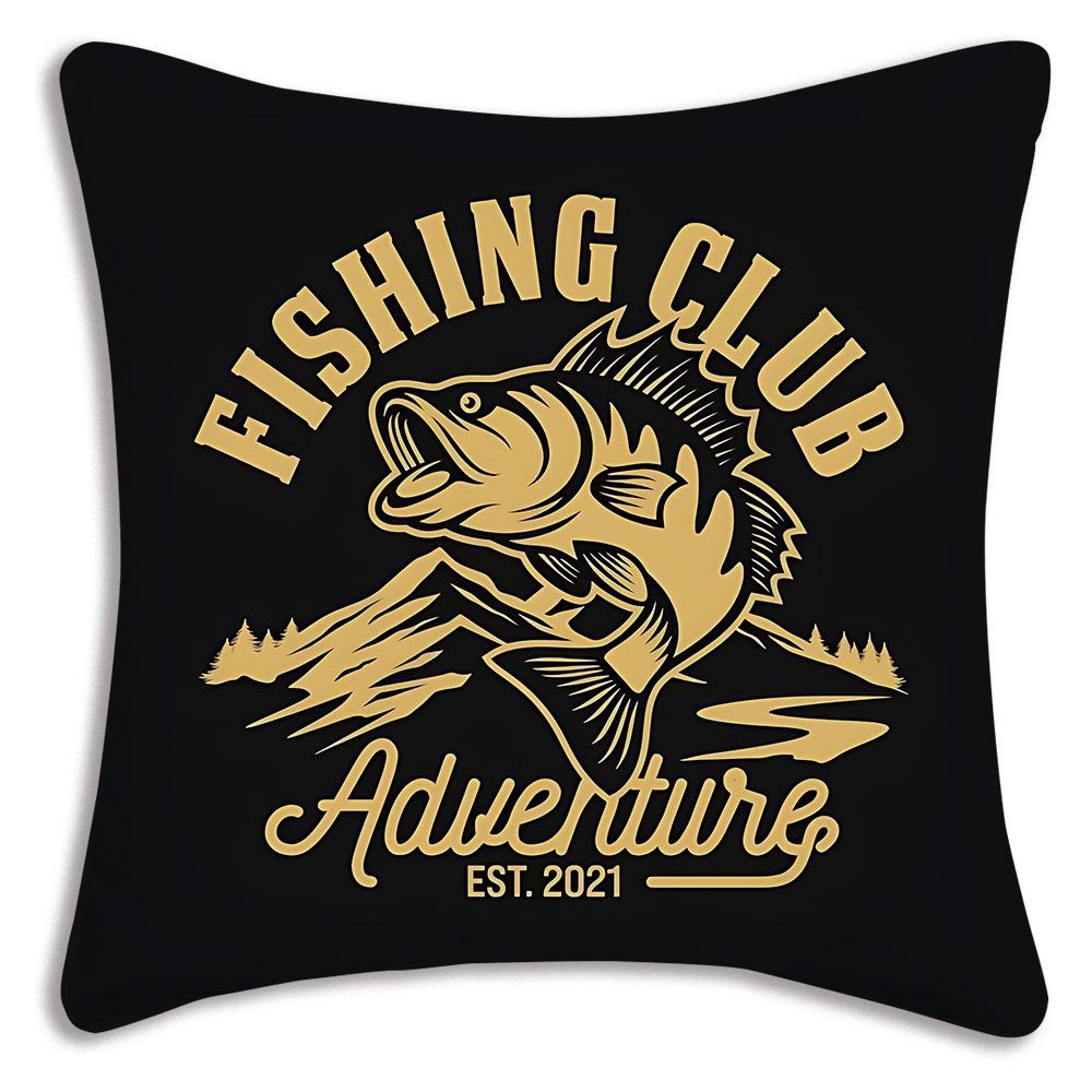 Наволочки Cool Nash Fishing Логотип Декоративные для дивана Домашние Двусторонние Короткий плюш Милая наволочка для подушки