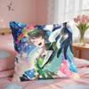 EEnsemble Stars Anime Cushion Cover Square Short Plush Pillow Case Living Room Sofa Home Decor Funda X