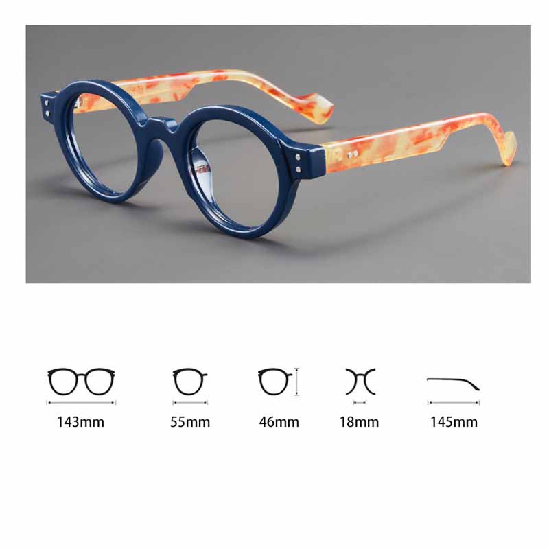 Fashionable Round Frame Reading Glasses Men Women High-definition Prescription Glasses Unisex Classic Small Frame Eyeglasses