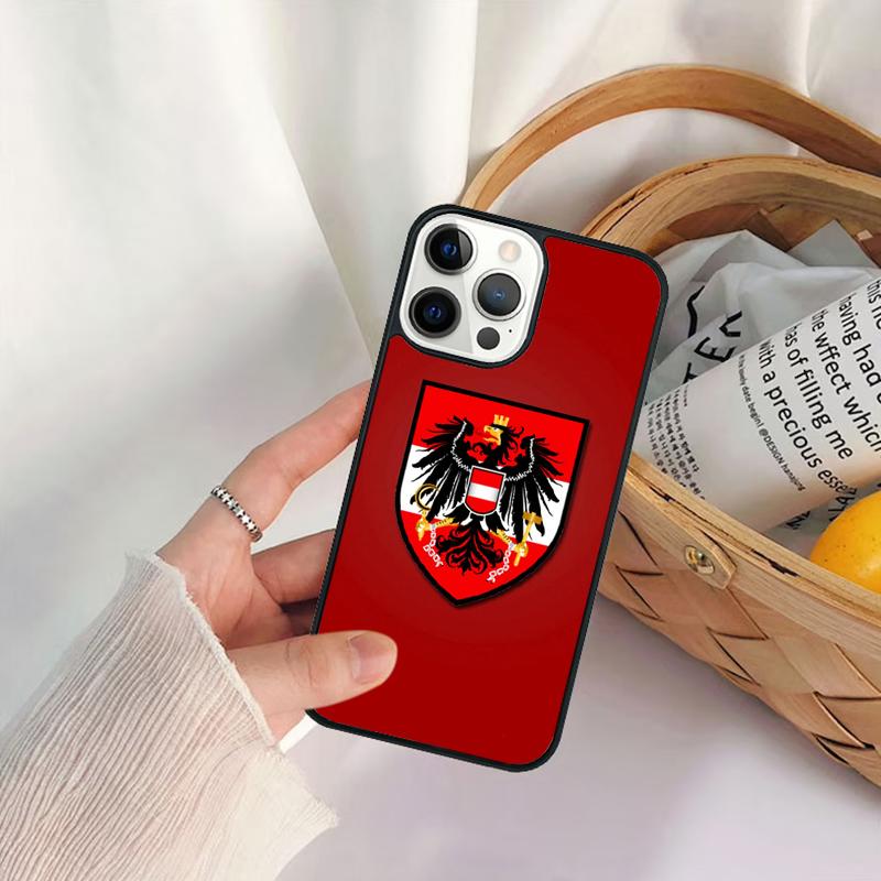 Чехол для телефона с флагом Австрии Для iPhone 17 Air 16e 15 14 11 12 13 Pro MAX Plus coque Чехол Оболочка