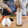 Деревянный держатель для бумажных полотенец Вертикальная стойка-органайзер для рулона полотенец Настольный для кухонь, ванных комнат, гостиных, ресторанов