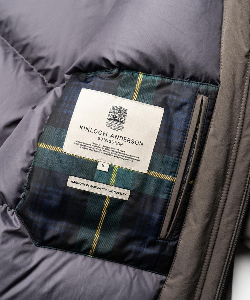 Edinburgh Club Hooded Goose Down Jumper [Gray]