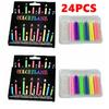 36-6pcs Super Bright Candles Colorful Frame Candles Novelty Decorations Environmentally Friendly Paraffin Wax for Kids Children