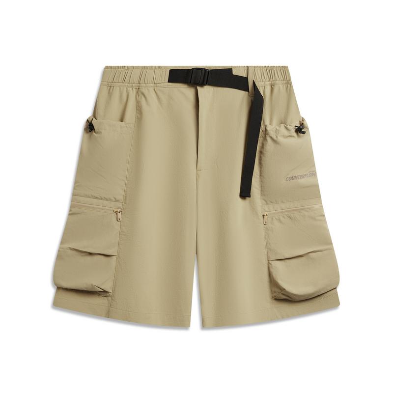 Мужские карго-шорты Li Ning Outdoor CF Tracing, оригинальные, хаки, AKSW015-4