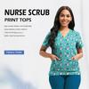 Medical Scrubs Women Nursing Accessories Short Sleeved Shirt Nurse Doctor Workwear Men Healthcare Pharmacy Jacket Top Soft Scrub