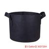 Portable 5 Gallon Black Growing Bags Non Woven Fabric Planting Ponches Shape Flower Pot